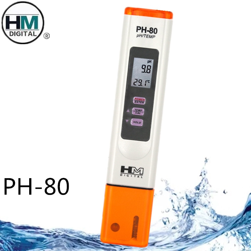 HM Digitale PH-80 Waterdichte PH Temperatuur Meter Hydro Met Automatische Kalibratie Functie Water Quality PH Tester 40% Off
