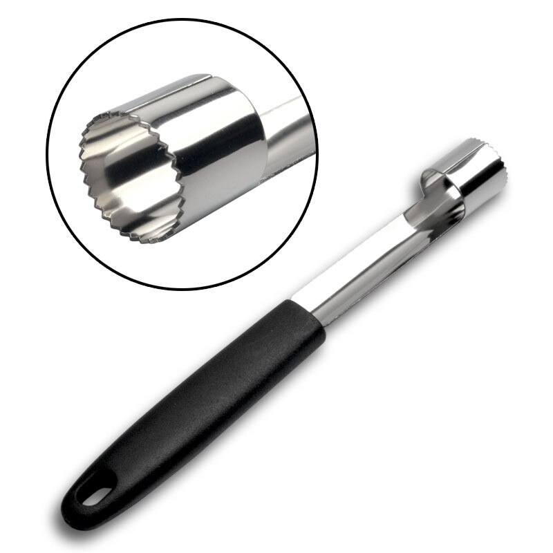 Stainless Steel Pear Apple Core Remover Fruit Seed Remover Tool with Soft Rubber Handle for Coring Home Metal Kitchen Gadgets