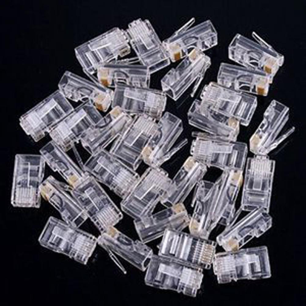 25pcs RJ45 Cat 6 6e Network Internet Ethernet Crimp Cable Plugs Connectors Ends top Cable connector