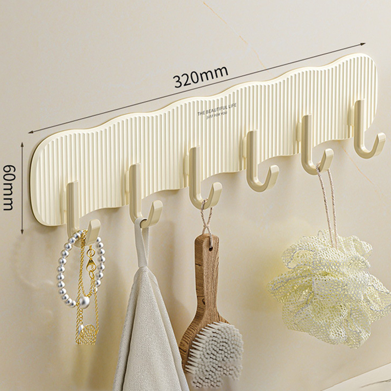 Crochet de suspension de porte pour dortoir à plusieurs rangées, avec murs adhésifs forts, cuisine et salle de bains, sans crochets de perçage, Organization de la maison: Bronze