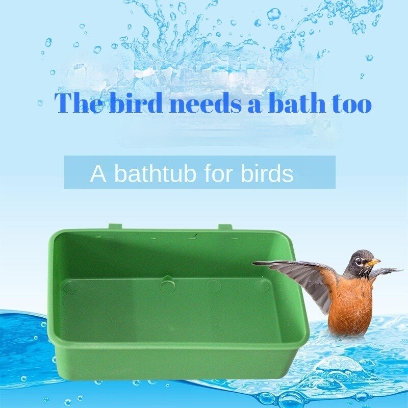 Legendog Plastic Vogel Bad Papegaai Douche Bad Vogel Voerbak Voor Kooi Vogel Feeders Kleine Vogel Papegaai Kooi Vogel speelgoed
