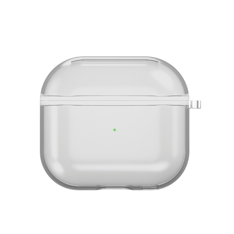 TPU Transparent Headphone Accessories Suitable for Air-pods 4 Generation Transparent Black/Blue/Green/Powder/Transparent: bk