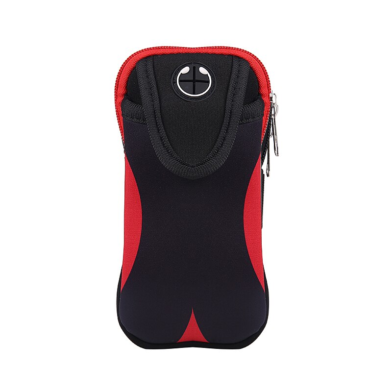 Sports Running Armband Bag Case Cover Running armband Universal Waterproof mobile phone Holder Outdoor Sport Phone Arm Pouch: Red
