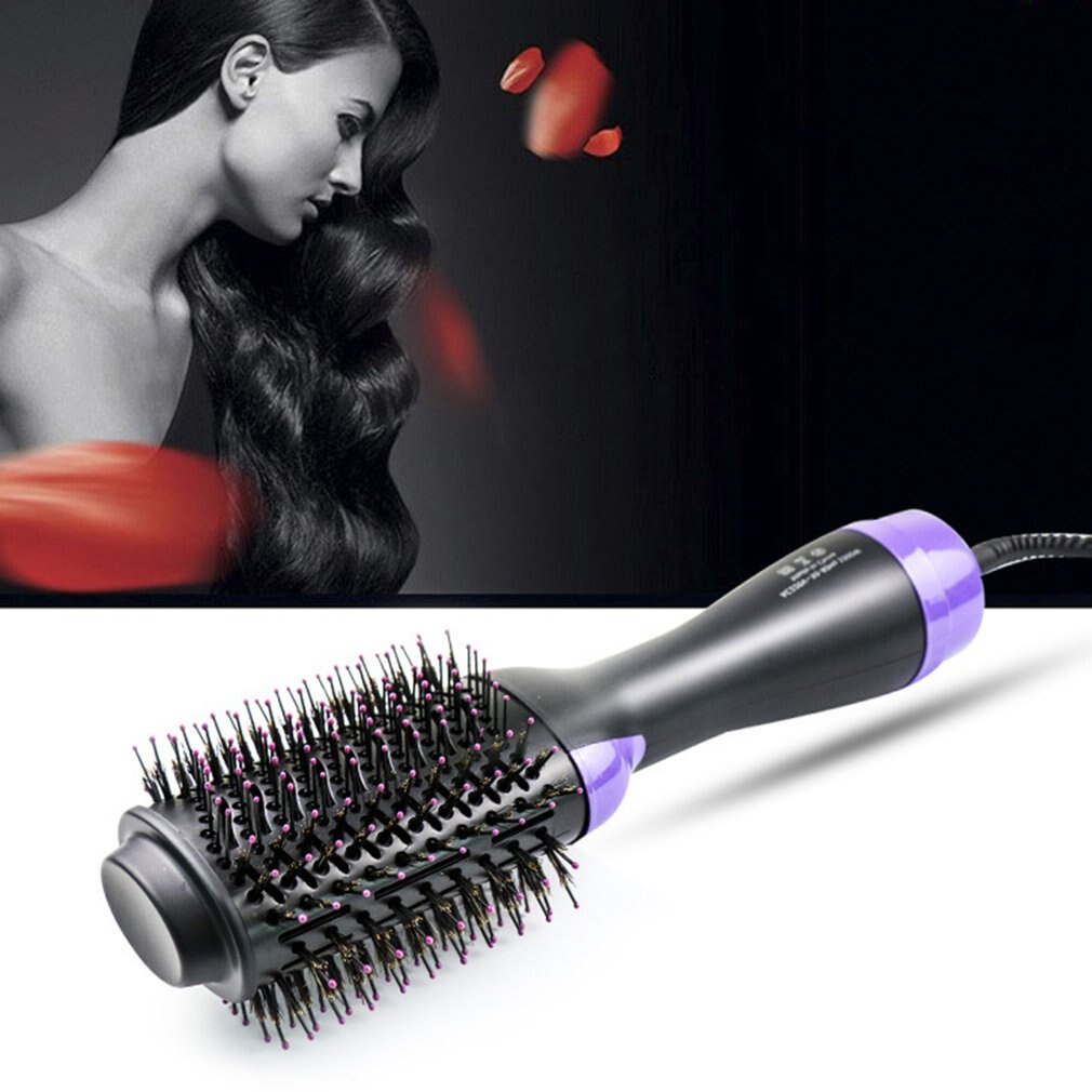Sèche-cheveux peigne multifonctionnel infrarouge négatif Ion Air peigne cheveux raides Curling peigne directe