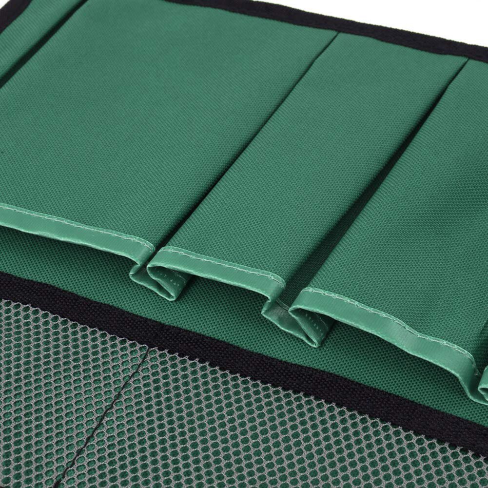 Portable Multi-Pockets Folding Mesh Gardening Tool Storage Bag Handbag Foldable Hardware Organizer Garden Kneeler Tools Bags