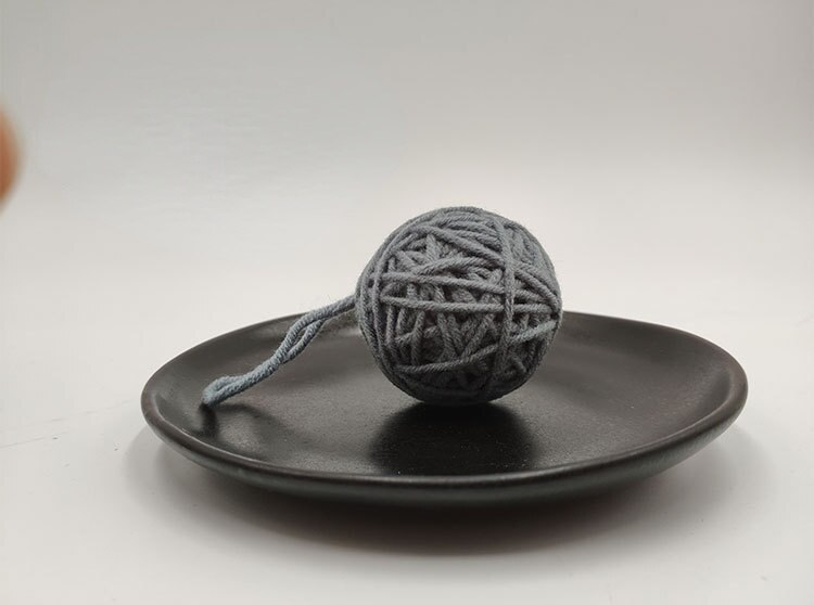 2 Stks/partij Garen Ballen Vilt Kerst Ballen Veelkleurige Massaal Bal Wol Ballen Voor Diy Garland Home Decoratie Wol Bal: Grey