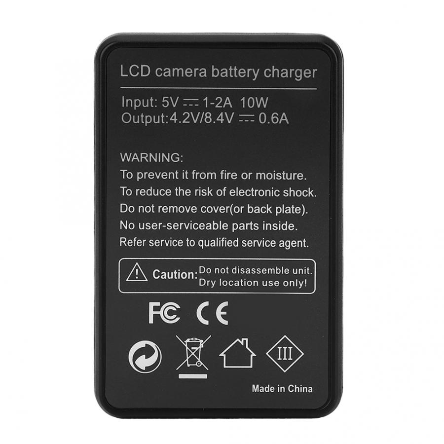 BP1030 Camera Rechargeable Lithium Ion Battery Charger USB Single Fast Charging with LCD Display Camera Battery Charger