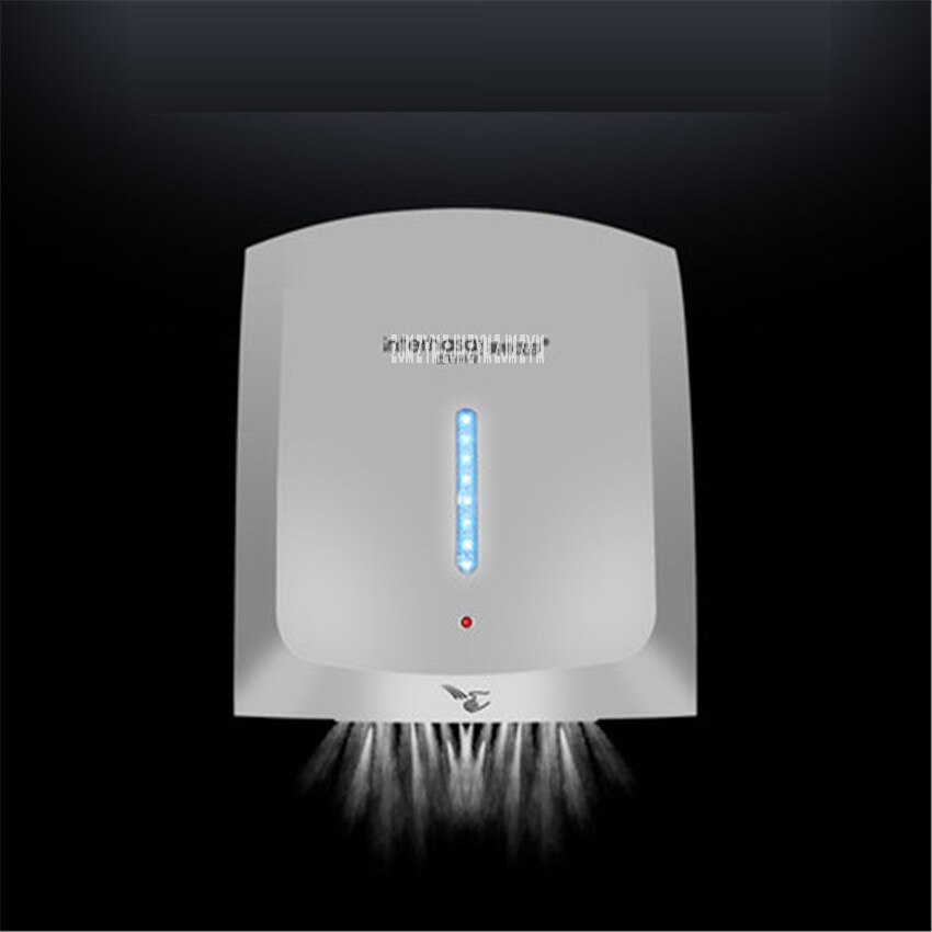 A904 Fully Automatic Induction Hotel Home Bathroom Hand Dryer 1800W power and Cold Hand Drying Machine 220V White/gold: Dark Grey