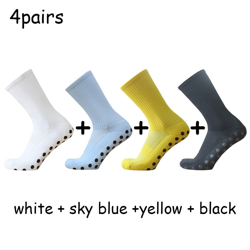 Football Socks Hexagonal Non-slip Silicone Sole Compression and Breathable Football Socks: mix1