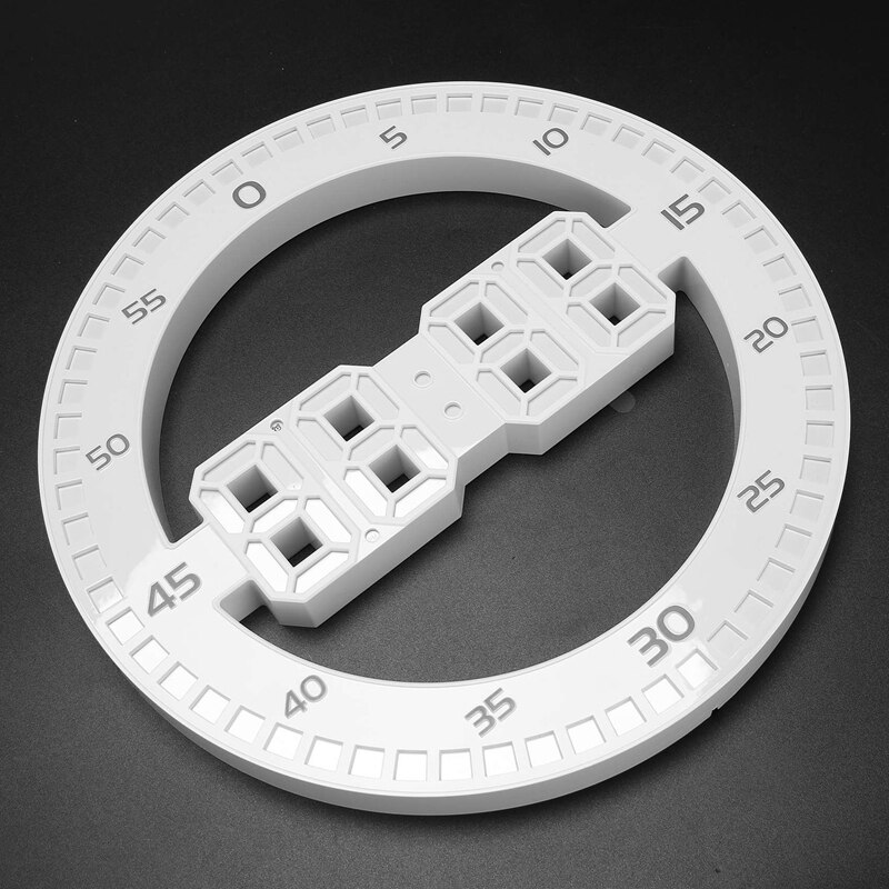Silent 3D Digital Circular Luminous LED Wall Clock Alarm with Calendar Thermometer for Home Decoration