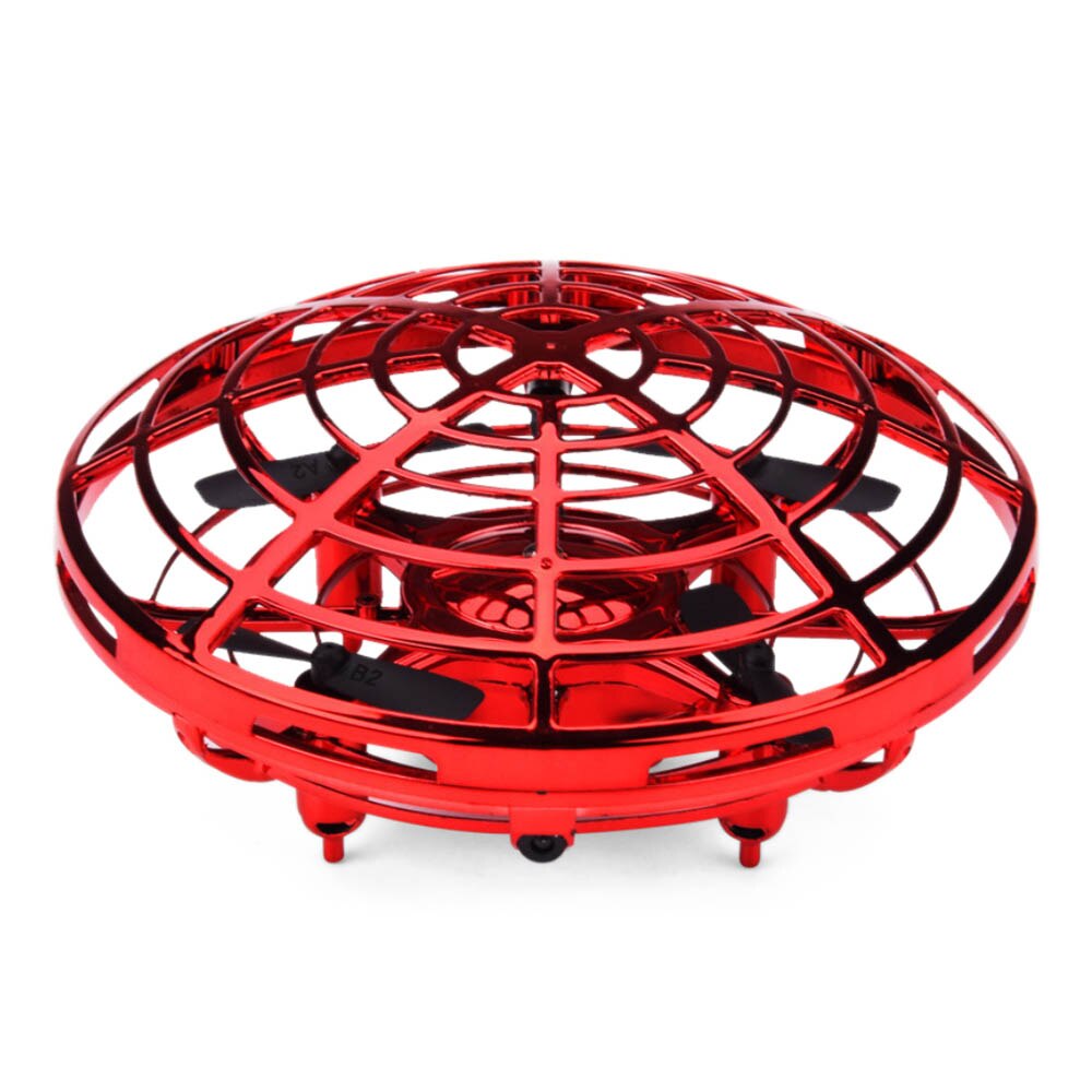 Mini aircraft Induction Interaction Four-axis Airplane Multi-person Interaction Intelligence Flight Toy: Red