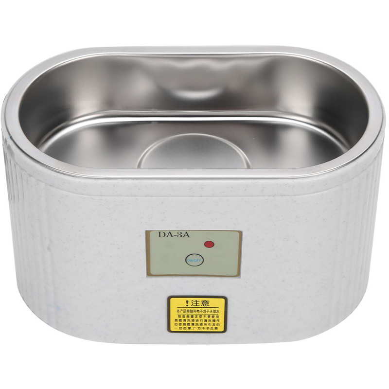 600ml Ultrasonic Cleaner Ultrasound Denture Cleaner Stainless Steel Jewelry Glasses Cleaning Machine With Timer