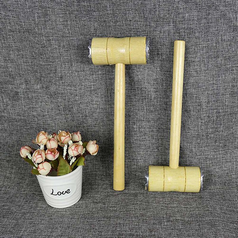Wooden Double-sided Meat Hammer Meat Tender Hammers Steak Tools Pork Chop Hammer Kitchen Supplies