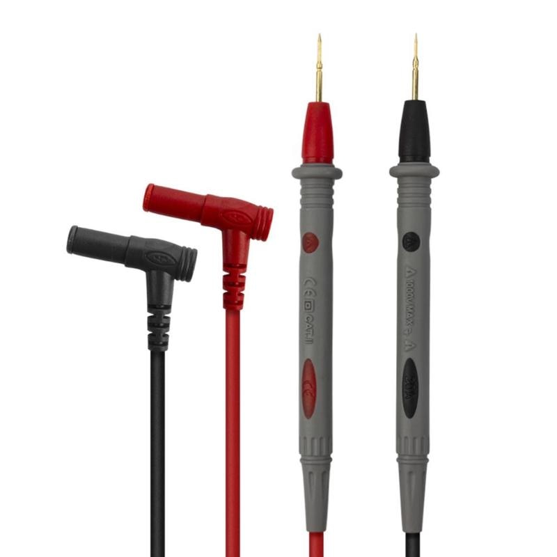 2pcs Universal Digital Multimeter Lead Probe Wire 1000V 20A Ammeter Test Cord Practical Multi Meter Test Pen+2pcs Crocodile Clip