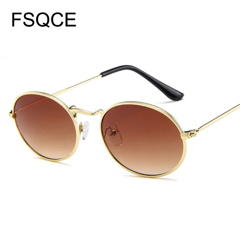 Zonnebril Mannen Retro Zonnebril Kleine Ovale Zonnebril Vrouwen Vintage Zonnebril Metalen Frame UV400 Gafas De Sol