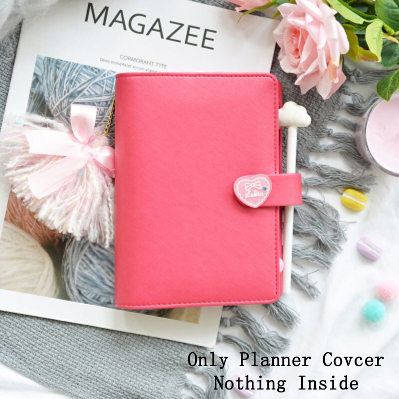Lovedoki 2020 Dokibook Notebook di Colore Della Caramella Della Copertura A6 Loose-Leaf Tempo Planner Organizer Serie Diario di Appunti del Personale: NO8 only Cover