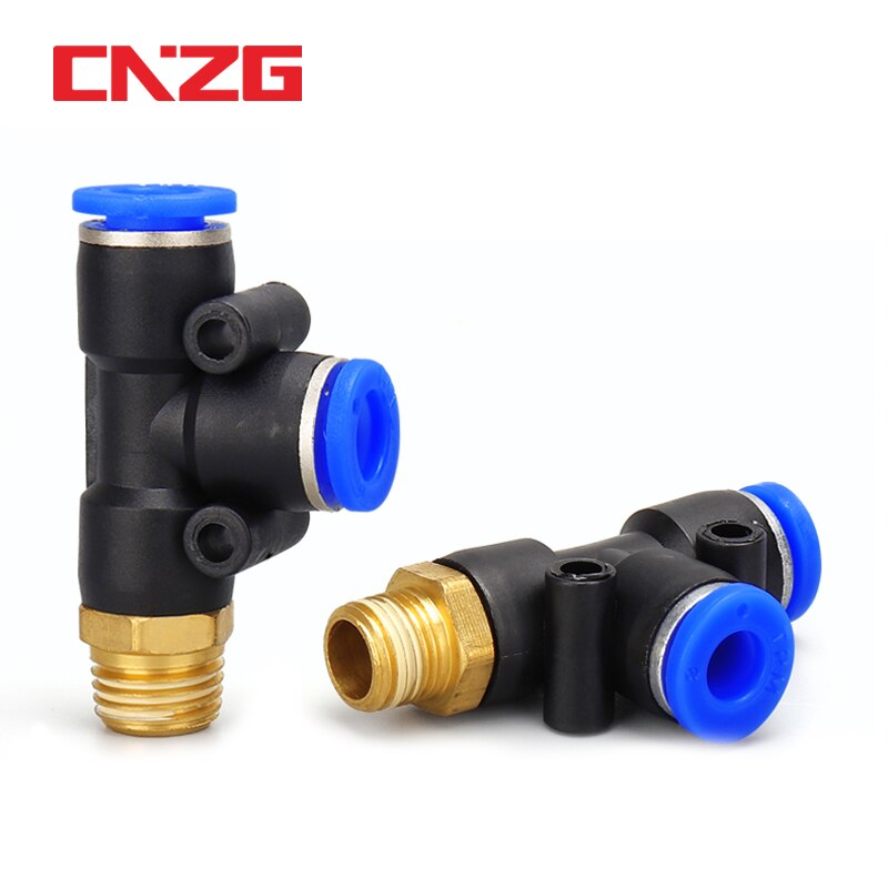 Pneumatic connector 4mm-12mm Hose OD 1/8" 1/4" 3/8" 1/2" Male Thread Pneumatic Tube Elbow Connector Tube Air Push In Fitting