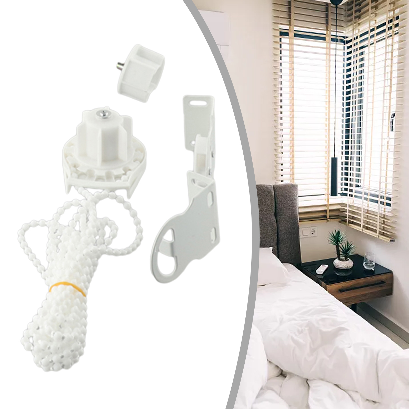 Raccordi per tende a rullo da 38 mm kit catena di perline Accessori per tende da finestra per principianti Forniture per tende fai da te di ricambio