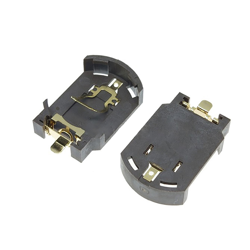 10Pcs/lot 3V CR2032 CR2025 Button Battery Socket Holder,BS-10 BS-8 Gold-plated Patch Battery Storage Case Box Battery Organizer