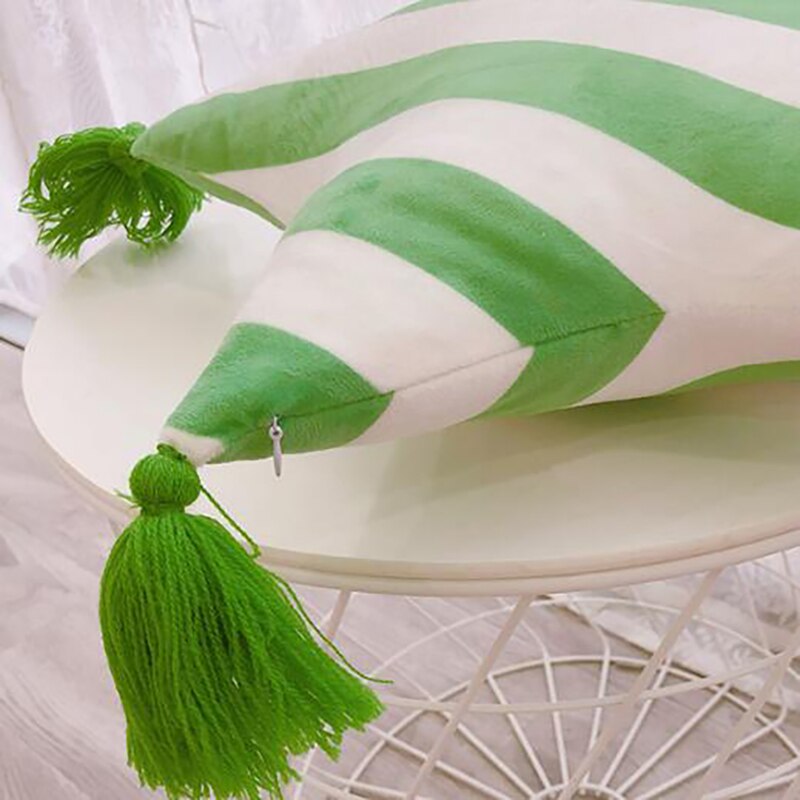 Baby Crib Cushion Bumpers Baby Room child pillow cotton cuddle pillow Simple tassel style Cushion Pillows BXX014