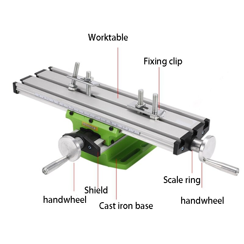 6300 mini precisão multifunções fresadora bancada furadeira torno worktable x y-eixo ajuste coordenar mesa