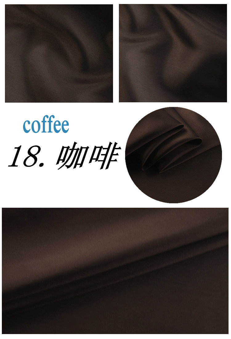 100% zijde habutai stof gebruik habotai zijden voering 8 m/m habutai breedte 110 cm H1BS15: 18 coffee