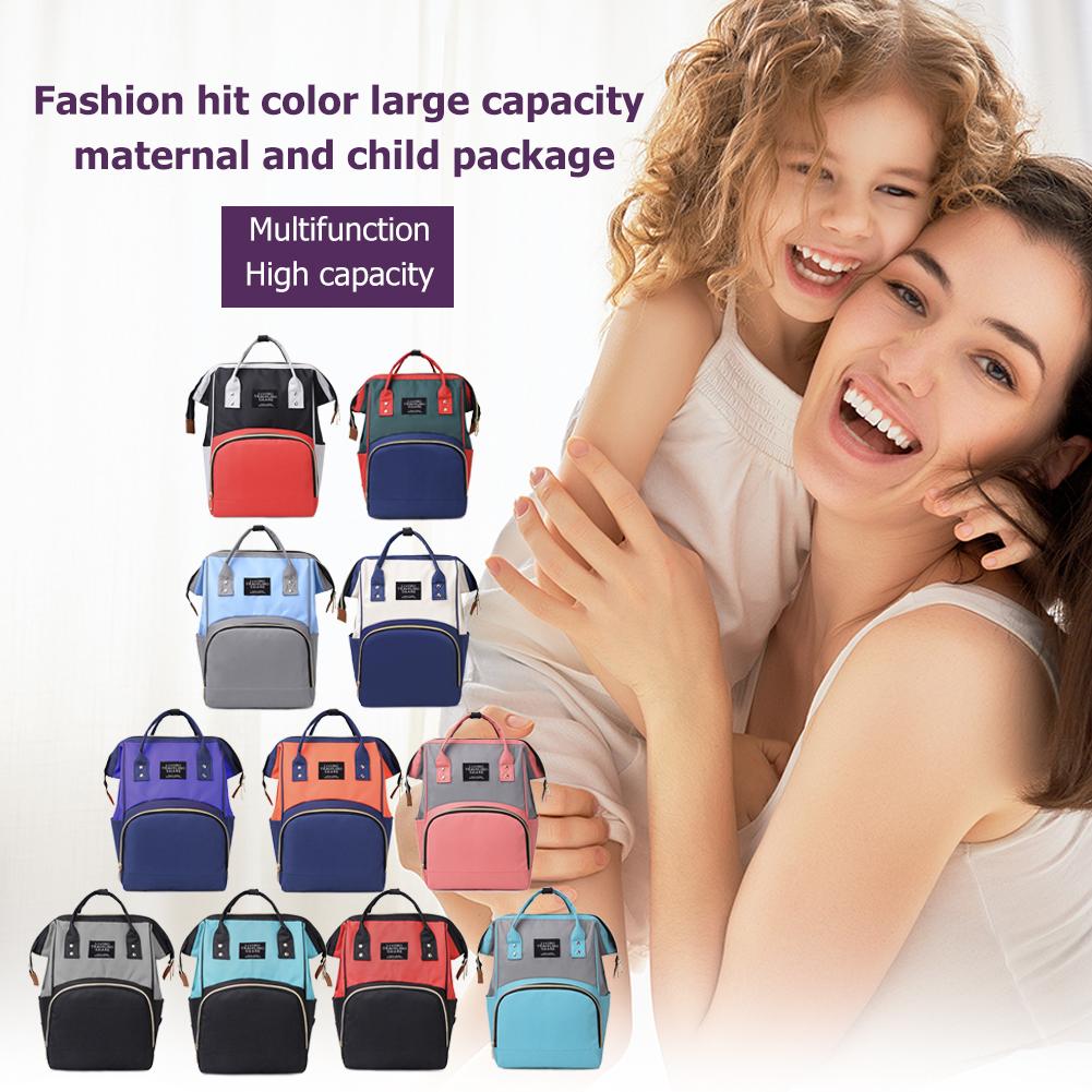 Hit Kleur Mama Reizen Rugzakken Grote Capaciteit Nylon Moederschap Nappy Top-Handvat Zakken Babyverzorging Verpleging Luier Packs