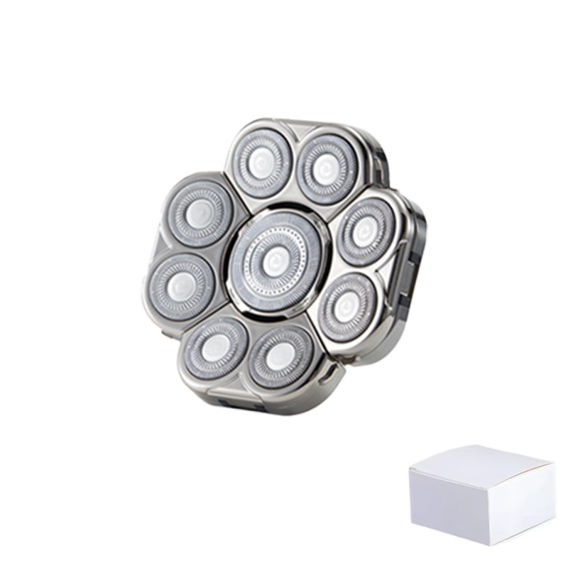 Replaceable 3D 4D 5D 6D 7D 8D 9D Electric Shaver Heads | Nose Trimmer, Hair Clipper & Facial Massage Heads: Gold