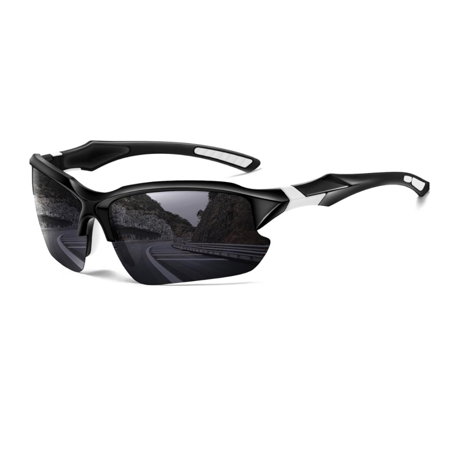 Newest Sports Polarized Sunglasses for Men Women Cycling Running Fishing UV400 Sun Glasses Lightweight Outdoor Goggles: GRAY