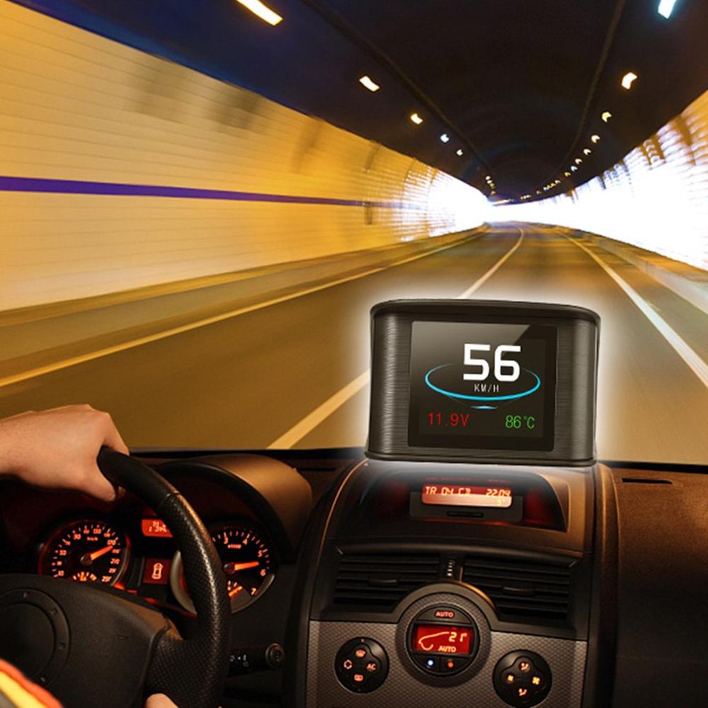 Pantalla Hud para automóvil, Pc de visualización Obd Universal, Ordenador de conducción, pantalla de coche con proyección Hd modificada multifuncional, 1 Juego