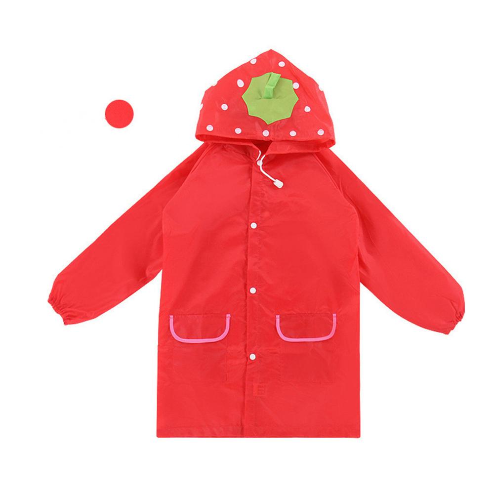 Cartoon Dier Stijl Waterdicht Kids Regenjas Voor Kinderen Regenjas Regenkleding Regenjas Student Dier Stijl Regenjas: Rood