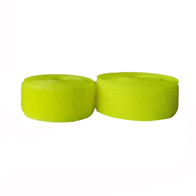 2-10Cm Breedte Fluorescerende Yellowno Zelfklevende Haak Loop Sluiting Tape Voor Naaien Magic Tape Sticker Bandjes