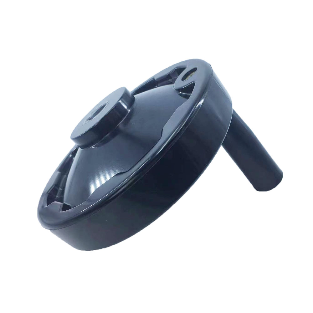 16×160 18×200 plastic alloy folding lathe milling machine handwheel, corrugated handwheel with rotating handle,