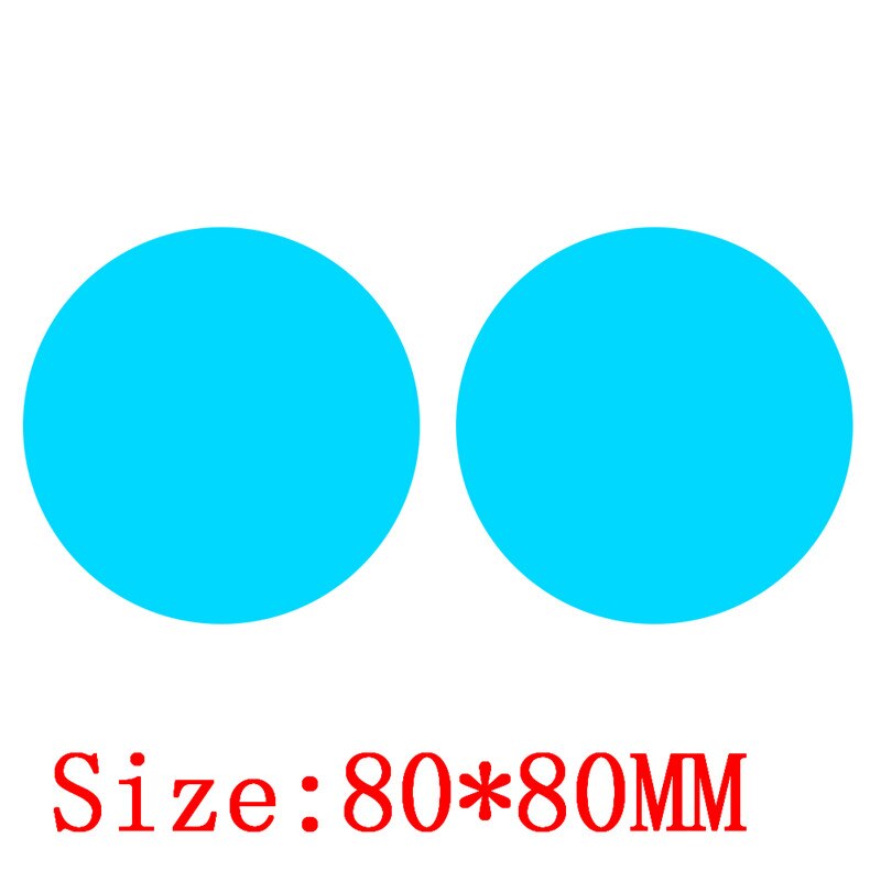 Car Mirror Window Rain Protector Rearview Side Window Clear Film Waterproof Anti-Fog Rain-Proof Protective 2Pcs/Set Car Sticker: 80x80cm
