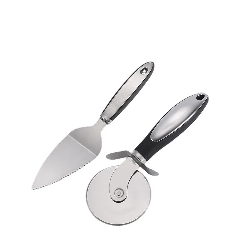 Roestvrijstalen pizzamesschep Pizzataart Pizza Roller Mes Driehoek Schop Mes Keukengereedschap