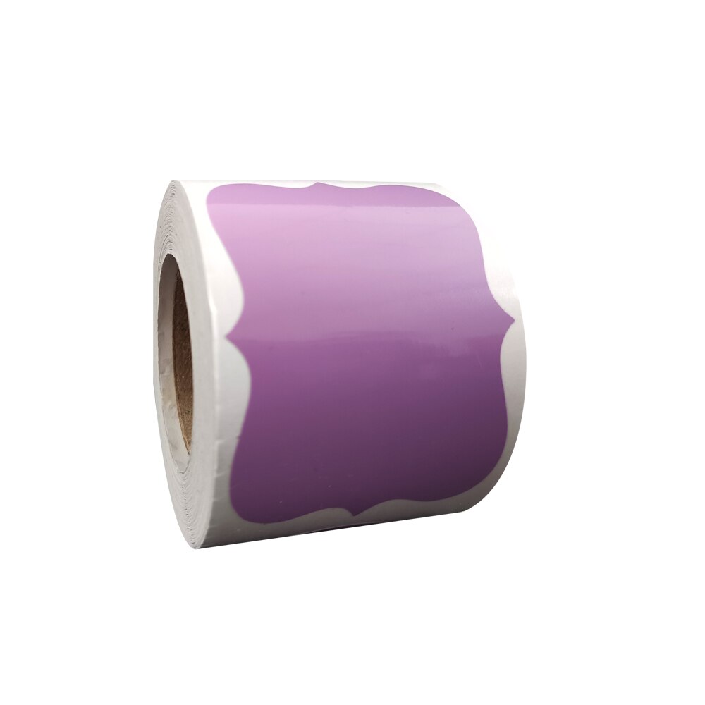 200 stücke Aufkleber für Dosen Küche Wasserdichte Bewegliche Große und Kleine Dosen Farbe PVC Flasche Aufkleber Für Küche Bequemlichkeit C: Light purple