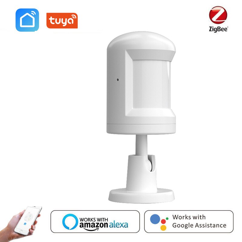 Aubess Tuya ZigBee Motion Sensor Smart Human Body Sensor Wireless Movement PIR Sensor With Foot Stand Use With Gateway: 1pcs