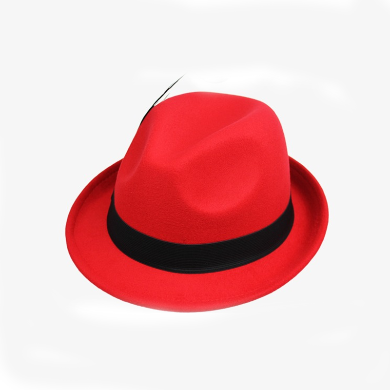 Mannen Vrouwen Manhattan Gestructureerde Gangster Trilby Fedora Hoed