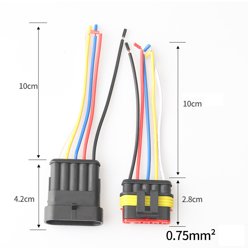 1PC 1/2/3/4/5/6 Pin Plug Terminal Wire Connector Sealed Waterproof Electrical Car SUV Motorbikes