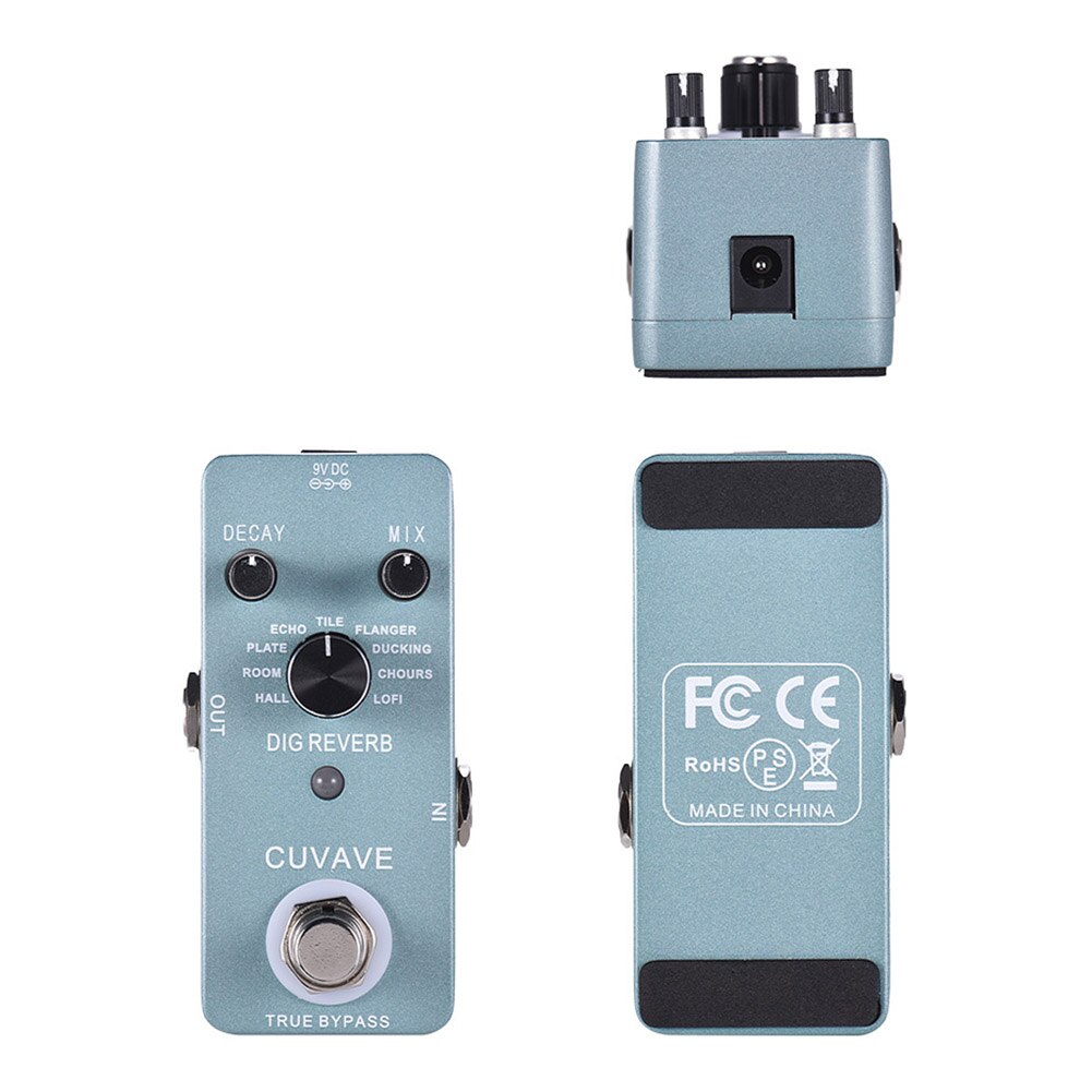 Digital Reverb Guitar Effect Pedal True Bypass Electronic Music Equipment Accessories Attachment