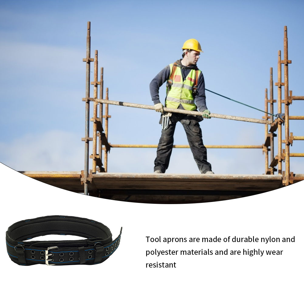 3 Inch Padded Tool Belt Work Tool Belt with Quick Release Buckle Back Support Adjustable Waist for Technician Heavy Duty Work