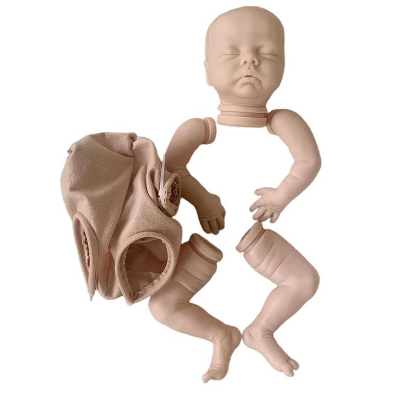 18inch Reborn Doll Kit Delilah Lifeike Fresh Color Soft Doll Parts DIY Z2L7: Default Title