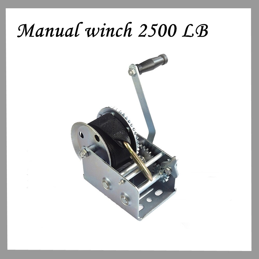 Manuelle winde 2500 LB winde verzinktem Nylon seil winde