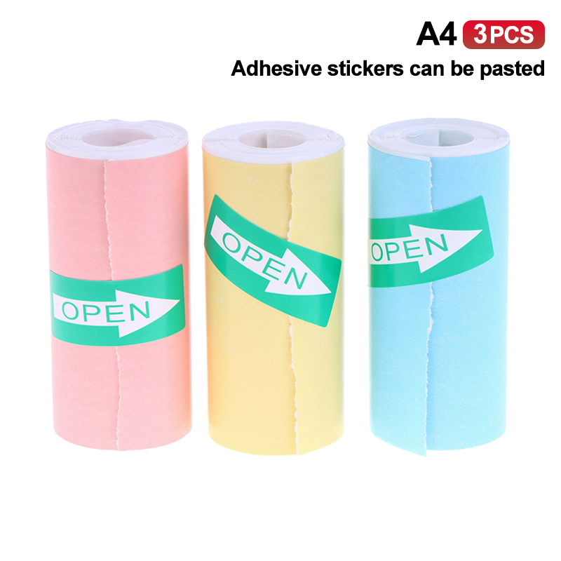 Mini Pocket Printer Self-Adhesive Paper Portable Thermal Printer Label Sticker For Printer Suitable For Home Office Study Work: Red