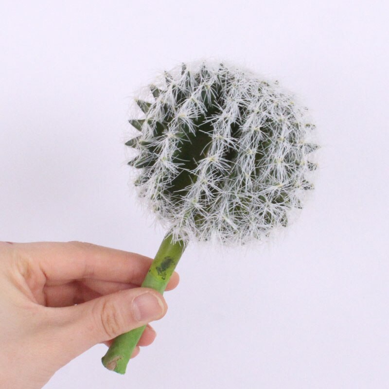 Accesorios para cabeza de flores y plantas artificiales tropicales, Bola de cactus de simulación de plástico, decoración para el hogar, plantas de cactus y carne en maceta: J