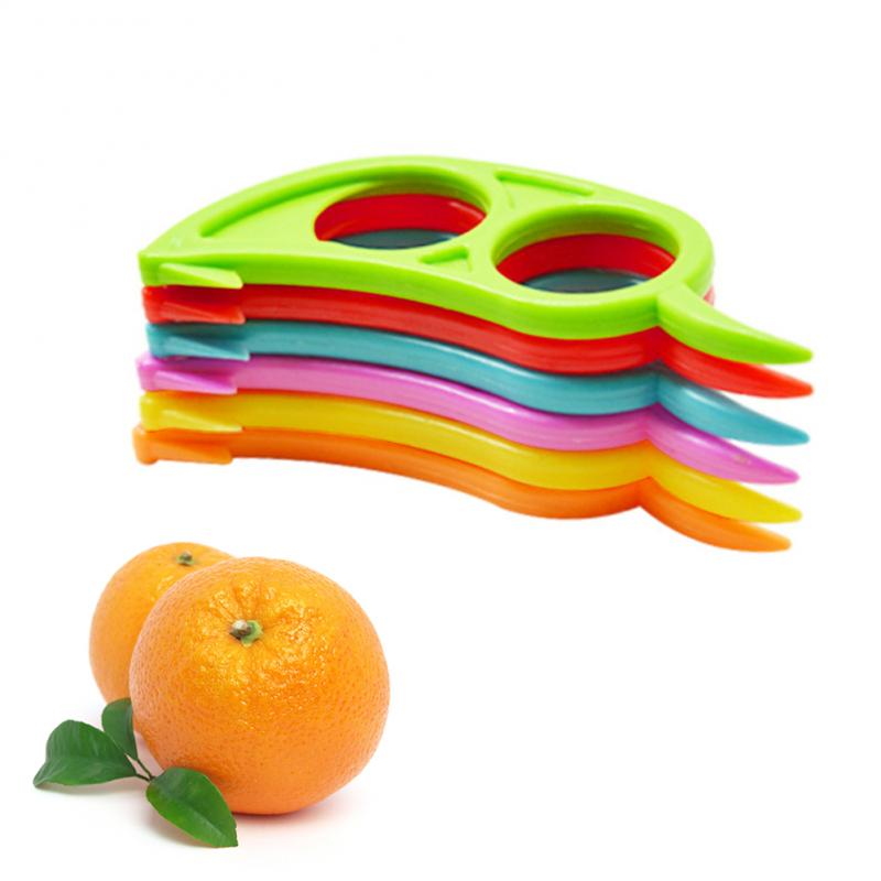 Oranje Citrus Peeler Slicer Citroen Cutter Fruit Skin Remover Hand Grapefruit Peeling Cutter Keuken Gadgets Keuken Plastic Gereedschap