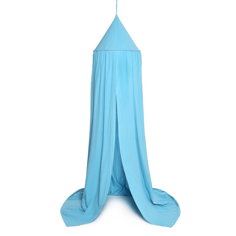 anti Zanzara Del bambino Del Cotone Baldacchino di Zanzara Della Principessa Netto Letto A Baldacchino Della cupola Letto per Bambini Decorazione Della stanza da Letto A Baldacchino: blu