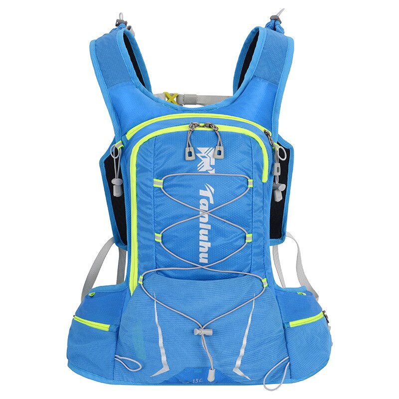 15L Outdoor Fietsen Hardlopen Rugzak Mannen Vrouwen Water Rugzak Ultra Licht Fietsen Ademende Cross Country Marathon: blue