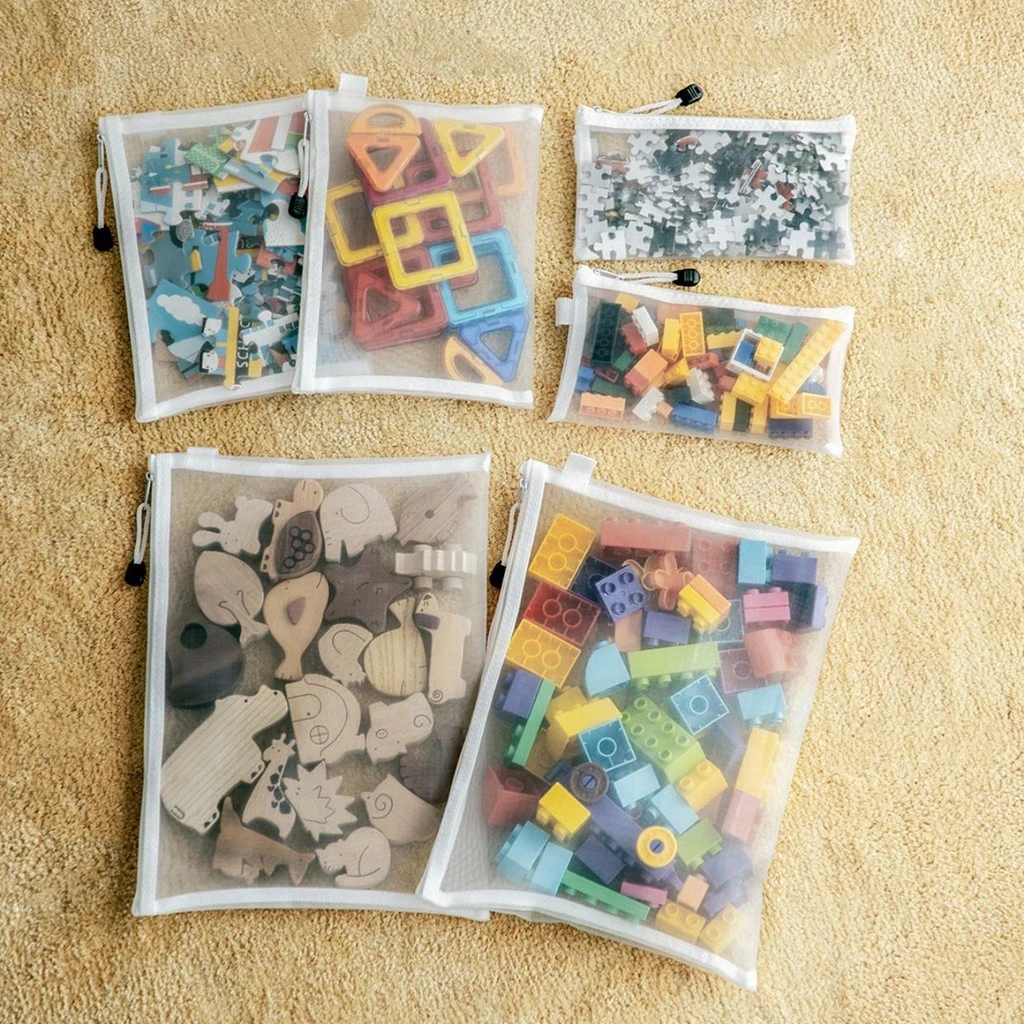 3/5/10pz Borsa per documenti con cerniera in rete Cartella con cerniera impermeabile a prova di umidità Borsa per giocattoli Strumenti di archiviazione Borsa per organizzazione cosmetica