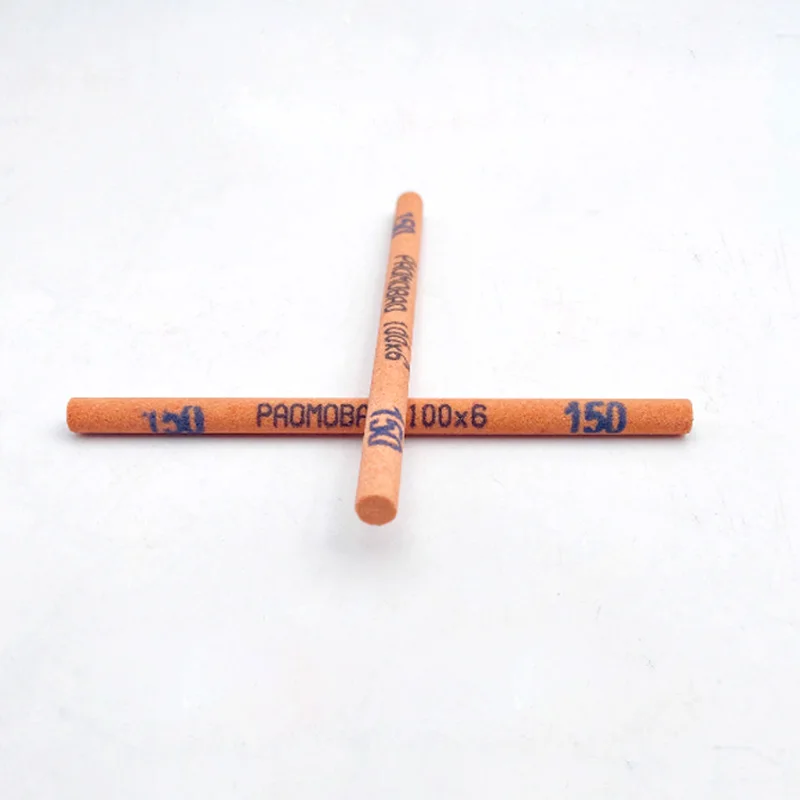 5pcs Round Polishing Oil Stone Fine Grinding Oilstone Strip Sharpening Knife Stone for Knives Kit Metal Alloy Steel Φ3~12mm